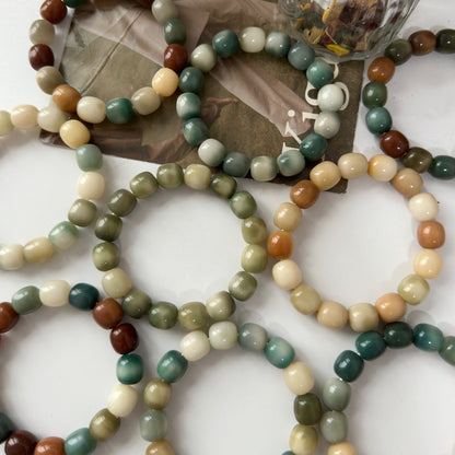 New Natural Color Bodhi Bracelet 12mm (Multiple Colors Available)