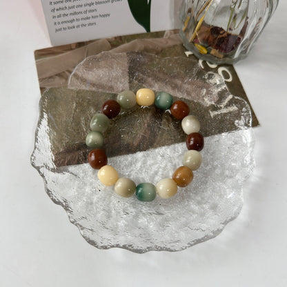 New Natural Color Bodhi Bracelet 12mm (Multiple Colors Available)