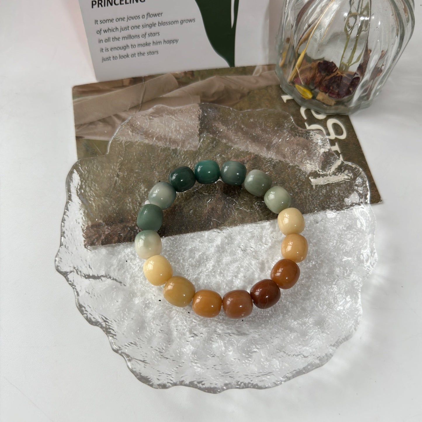 New Natural Color Bodhi Bracelet 12mm (Multiple Colors Available)