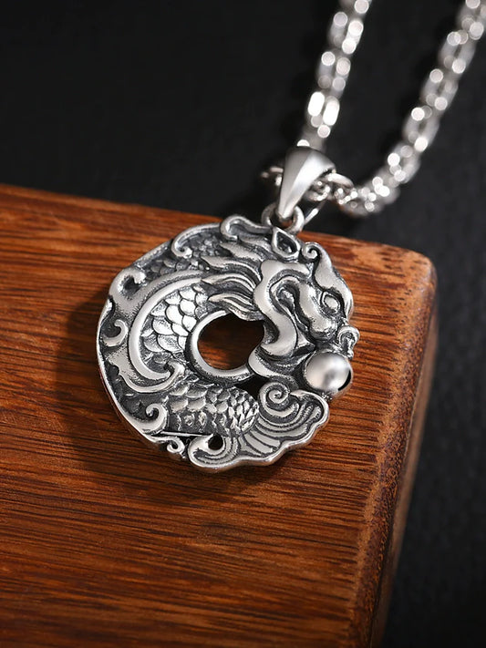 925 Silver Dragon Pendant